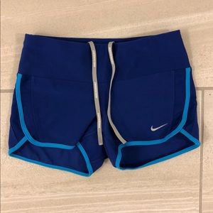 🚫SOLD🚫 Nike dri-fit blue spandex shorts